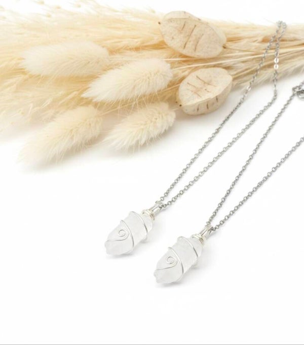 Collar Piedra Cuarzo Cristal