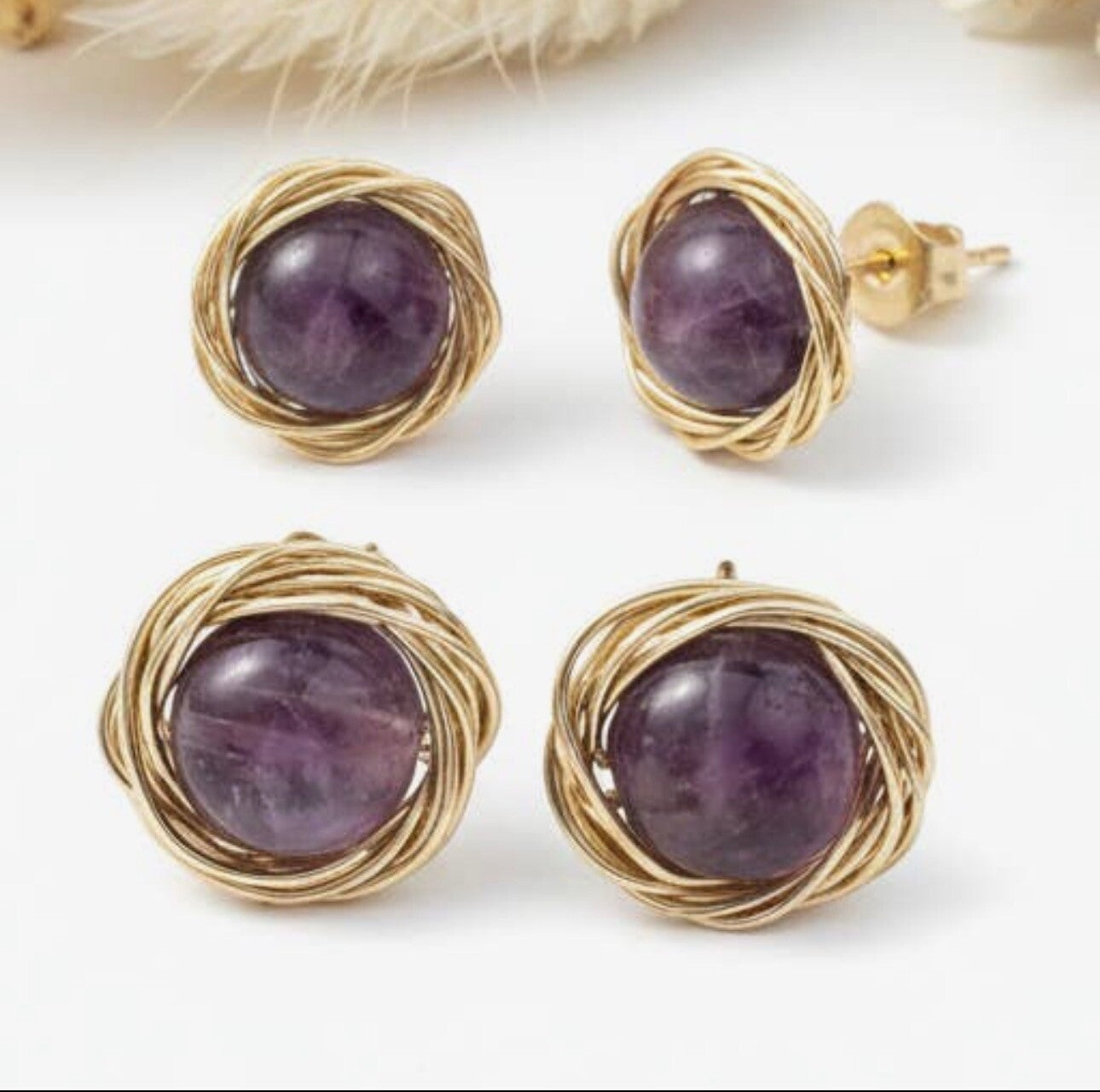 Pendientes Piedra de Amatista