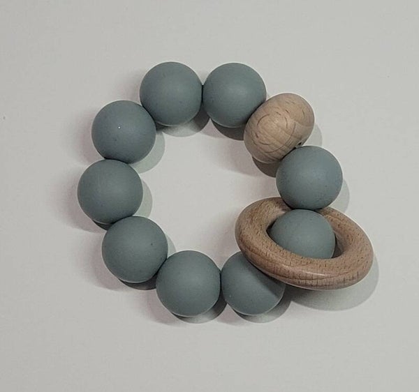 Gnawdic Baby Teether. Duck Egg Blue