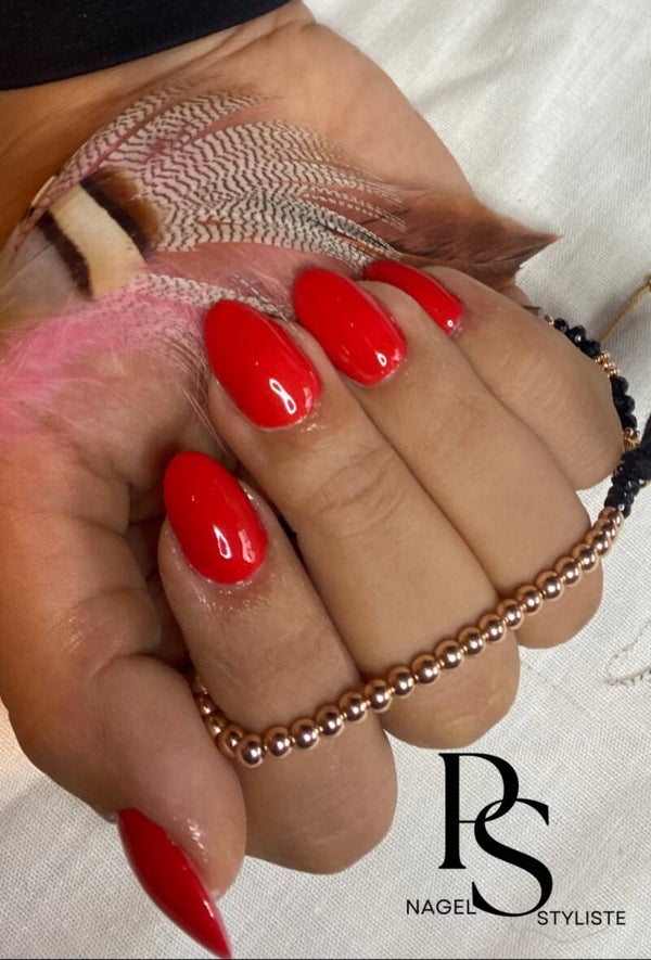 nieuwe set acryl lang nagelbed