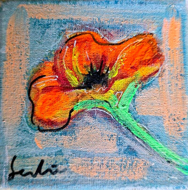 Schilderij van een bloem (II)