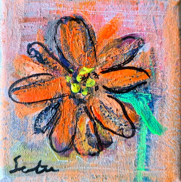 Schilderij van een bloem (III)