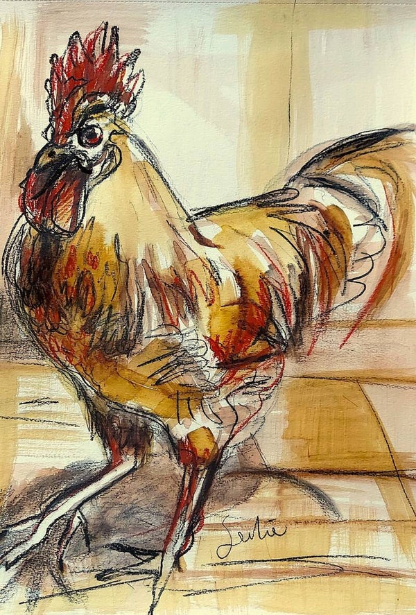 Schilderij van een haan (23)