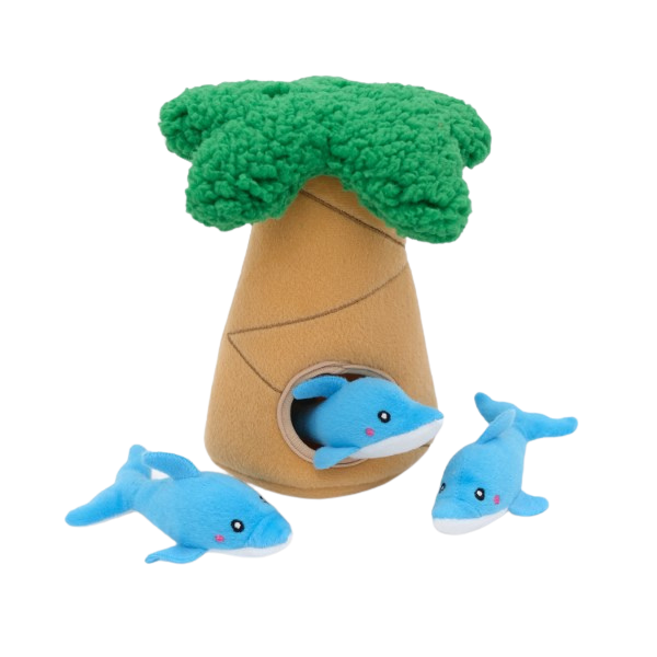 Zippy Burrow - Dolphins in Palm Tree