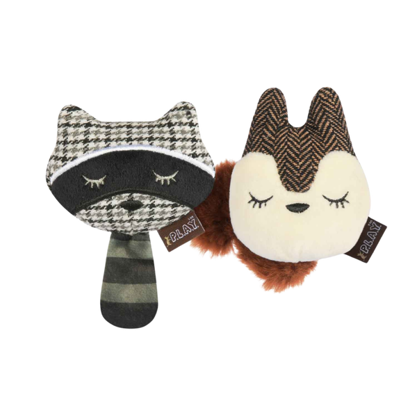P.L.A.Y. Feline Frenzy Forest Friends – Racoon & Squirrel