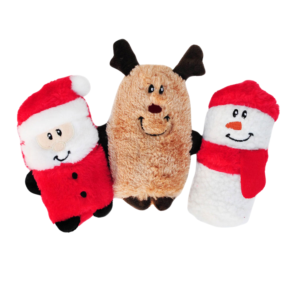 ZippyPaws - Holiday squeakie buddies