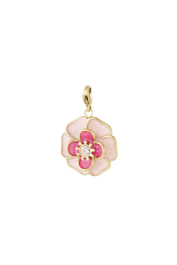 Furfect match charm - Pink flower