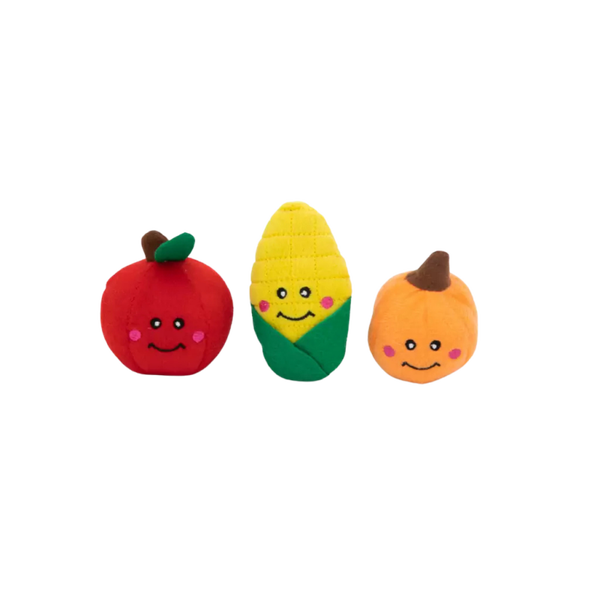 ZippyPaws - Miniz Fall Harvest 3-Pack