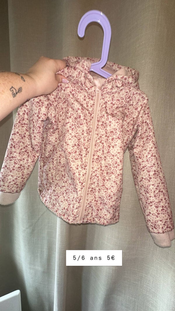 Veste fleurie fille