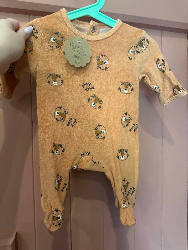 Pyjama velours Kiabi 1 mois