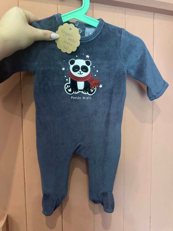 Pyjama velours Kiabi 1 mois