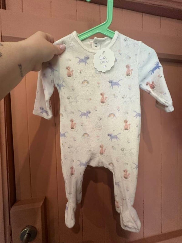 Pyjama velours Kiabi 6 mois