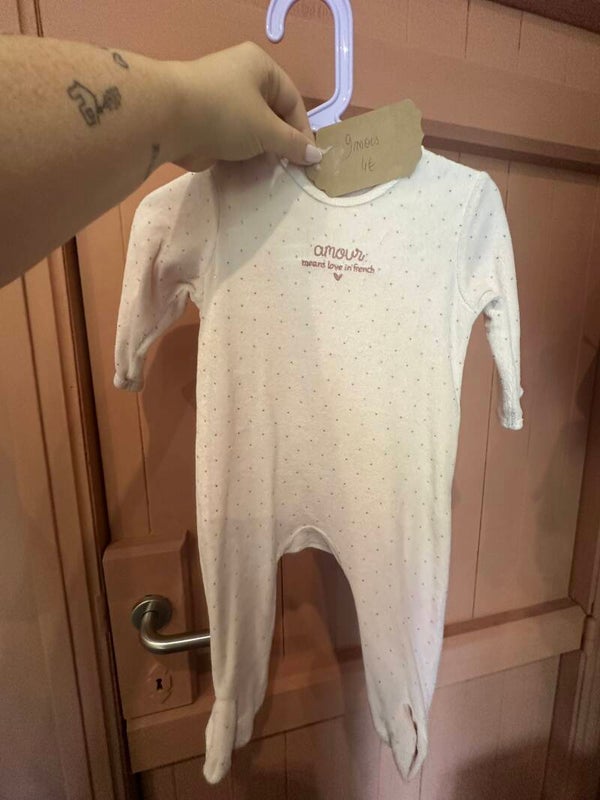 Pyjama velours Kiabi 9 mois