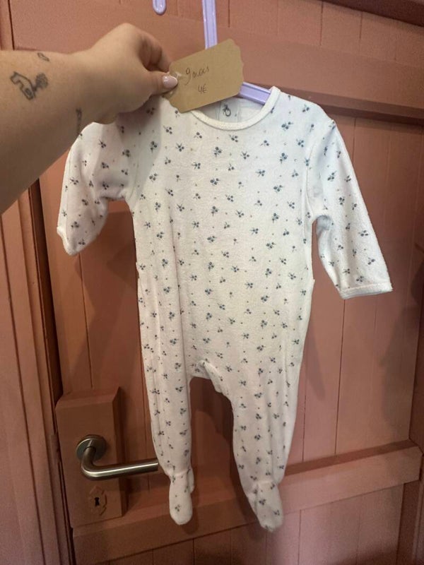 Pyjama velours 9 mois