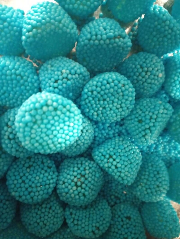 Mure perlée bleue