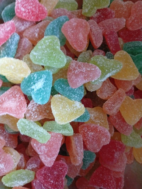 Coeur sucré multicolore