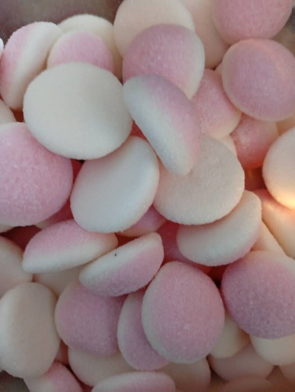 Fraise sucré rose et blanc