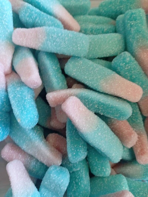 Bouteille bubblizz rose et bleue