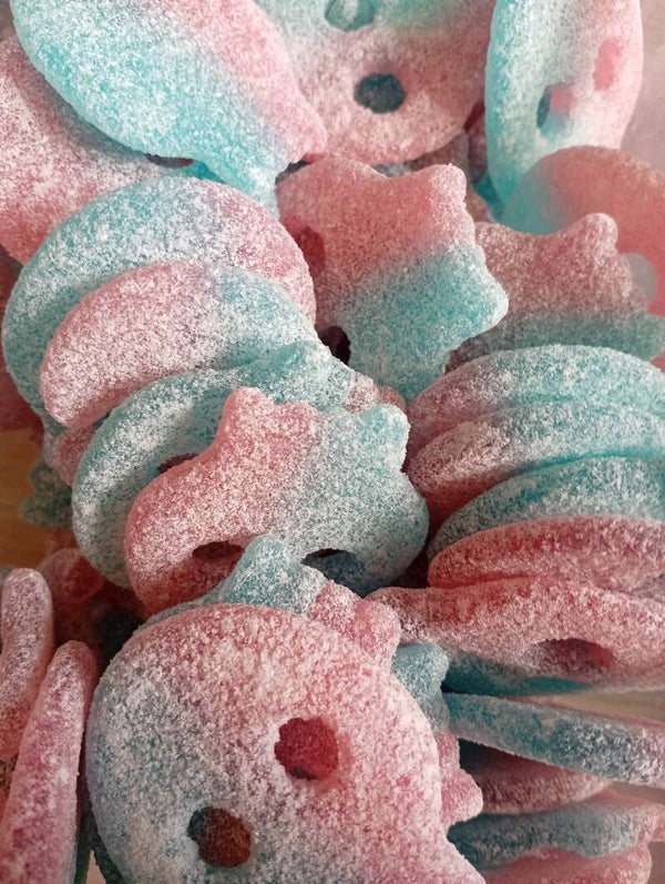 Crâne 💀 bubble gum acidulée