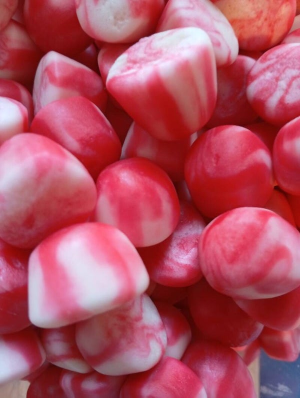 Bisous fraise lisse