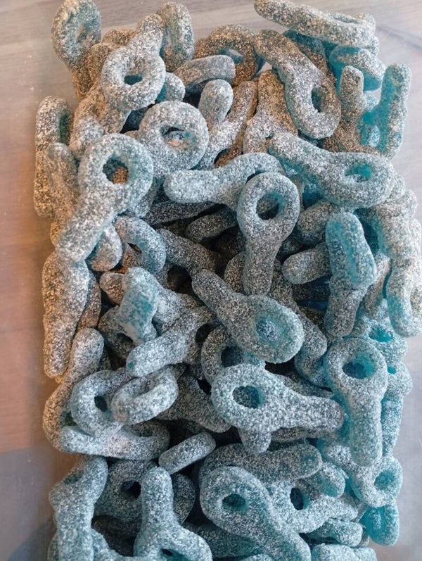 Tétine bleue acide