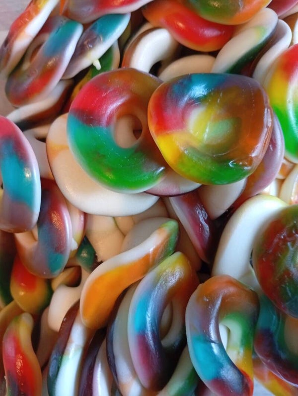 Anneaux multicolore lisse