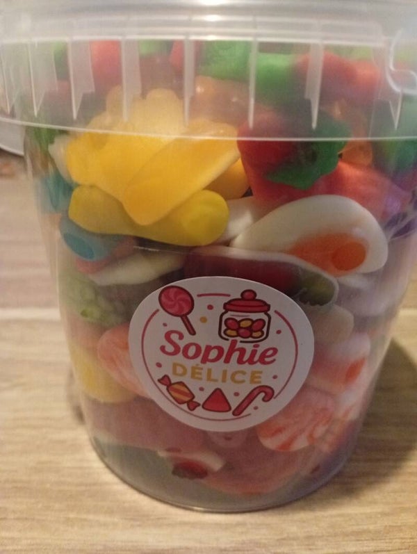 Seau bonbons Sophie délices 1 kg