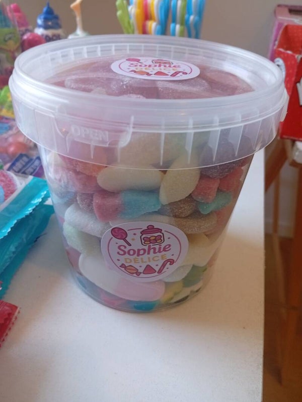 Seau bonbons Sophie délices 1 kg