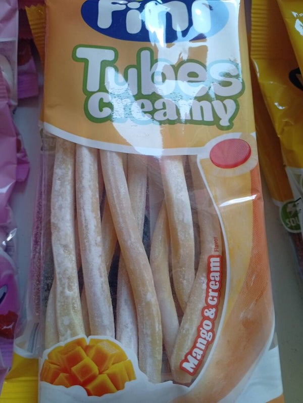 Les tubes mangue et crème