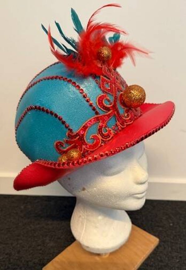 Bolhoed rood/blauw
