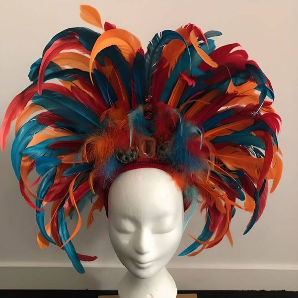 Rio oranje/rood/aqua
