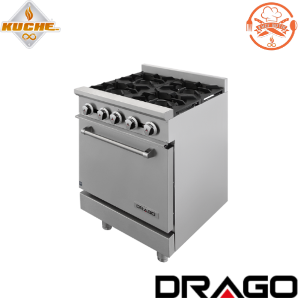 CG-41 ESTUFA DE 4 QUEMADORES CON HORNO