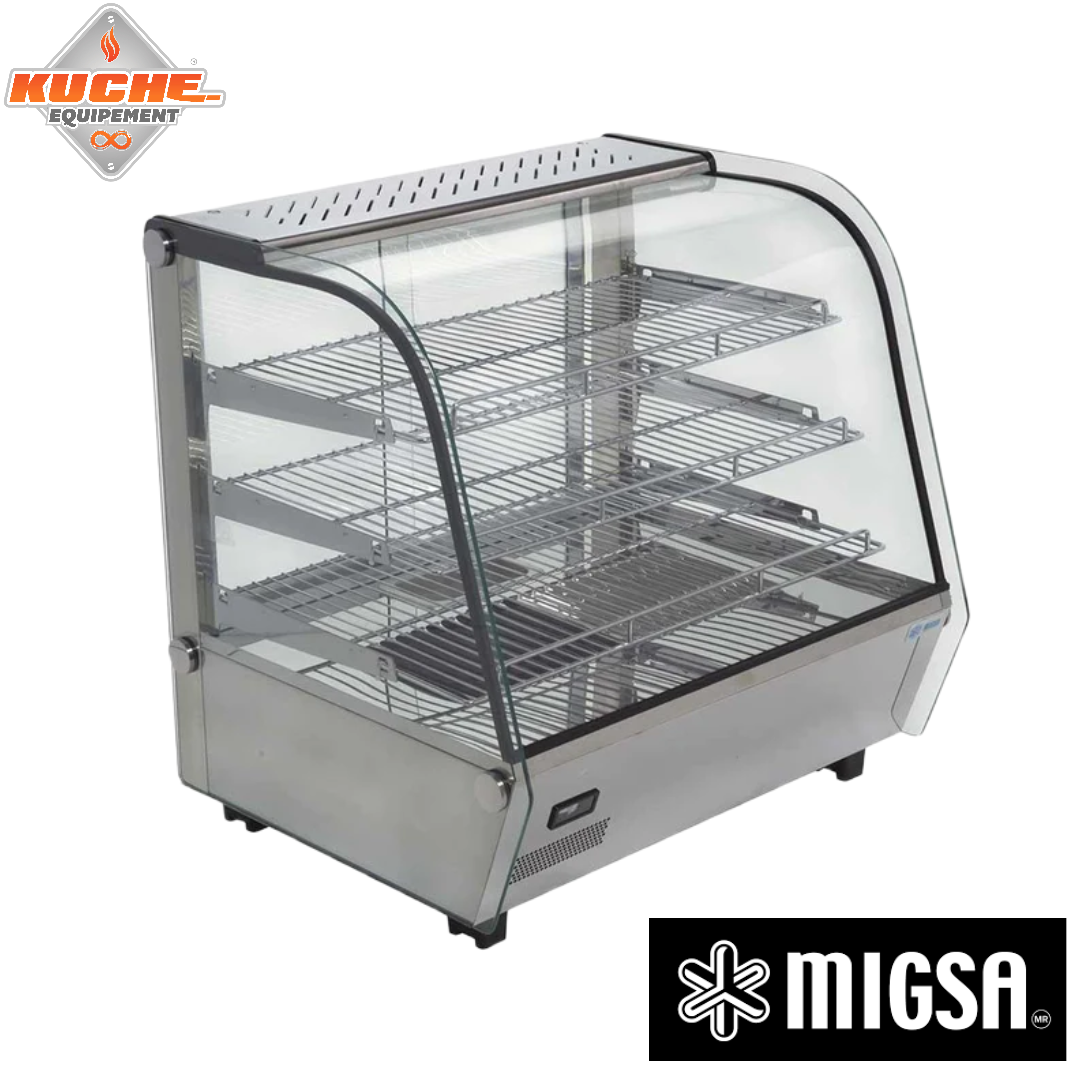 VITRINA CALIENTE CURVA DE 67.8cms RTR-120L
