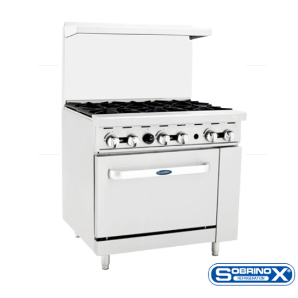 ESTUFA DE 6 QUEMADORES CON HORNO  XFSO-36-J