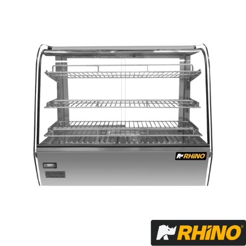 VITRINA CALIENTE CRISTAL CURVO 160lts. VICAMO-160