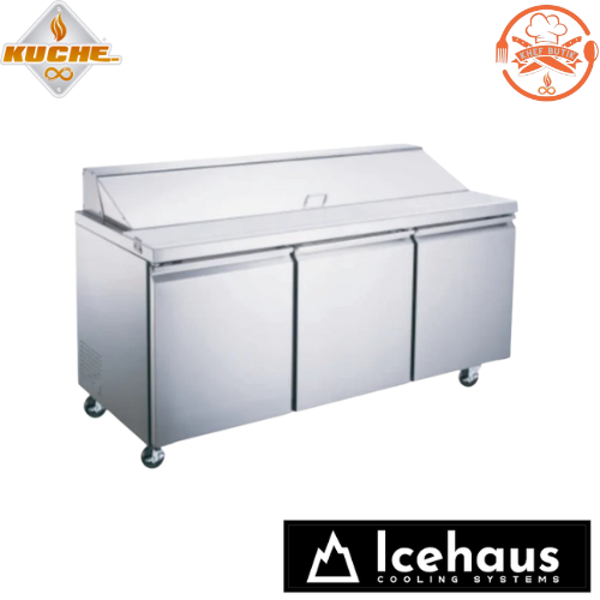 MESA REFRIGERADA ME-3P-SS-01 DE 3 PUERTAS