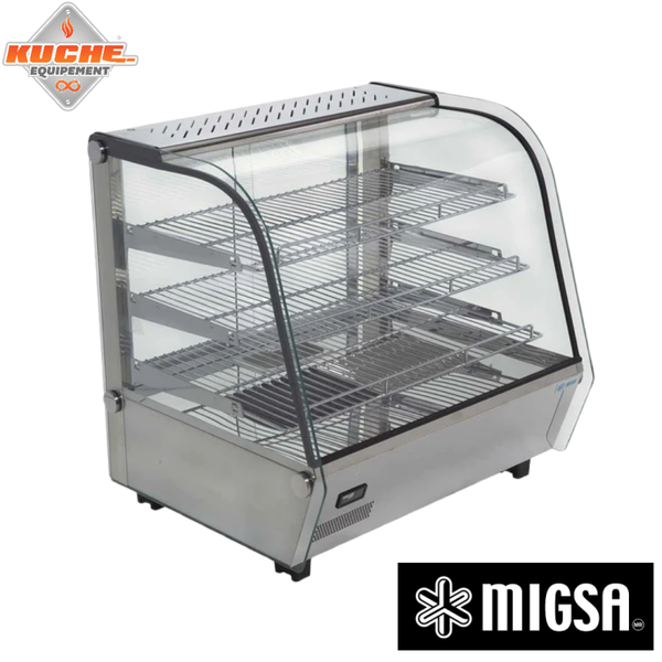 VITRINA CALIENTE CURVA DE 67.8cms RTR-120L