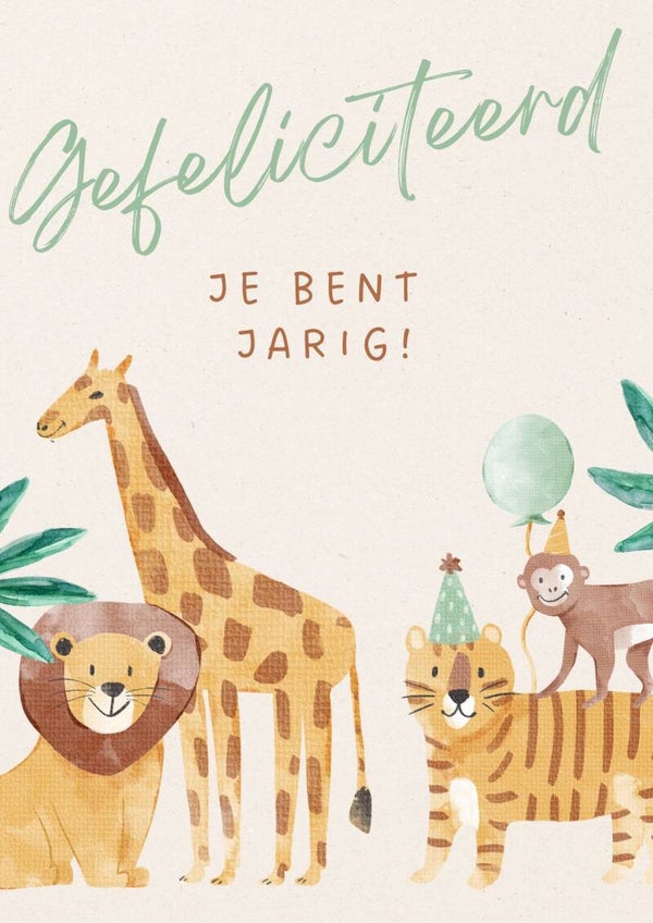 Kinderkaart Gefeliciteerd