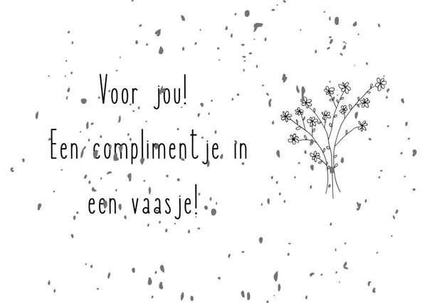 Een bloemetje in een vaasje