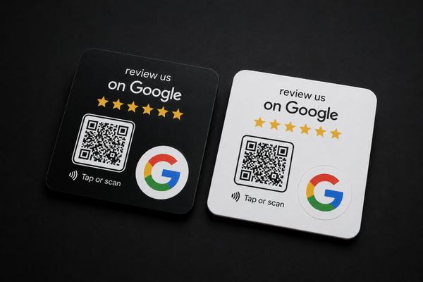 Google Review Kaarten - Zwart en Wit