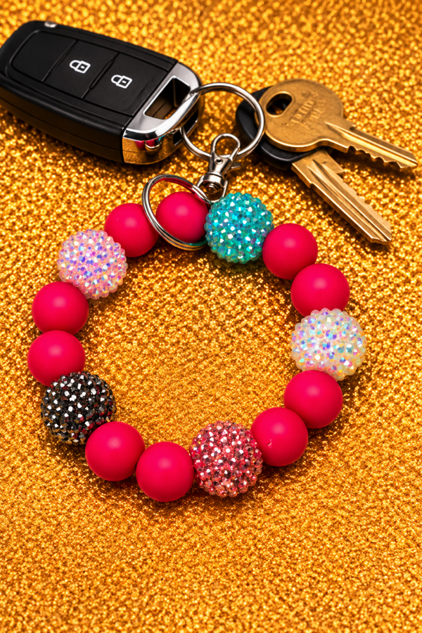 PINK GLAM Mini Wristlet