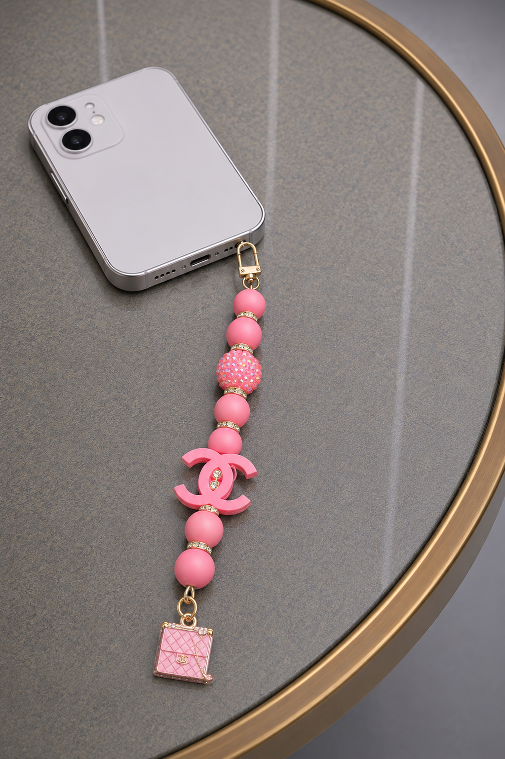 CC pink Daimond Telefoonhanger
