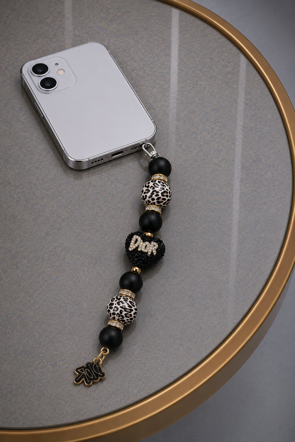 Dior heart panter Telefoonhanger