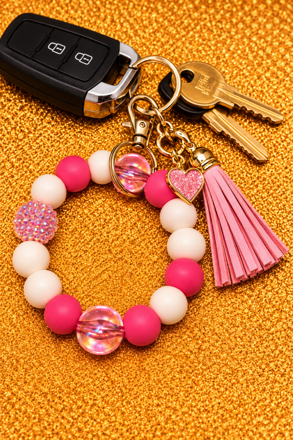 Pink paradise Mini wristlet
