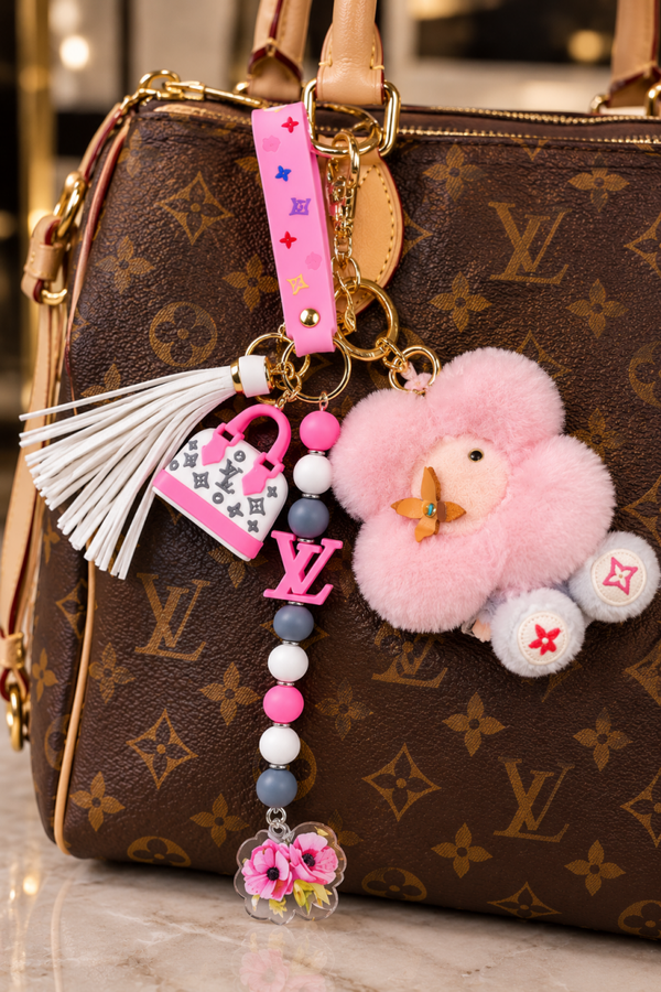 Louis fluffy bagcharm