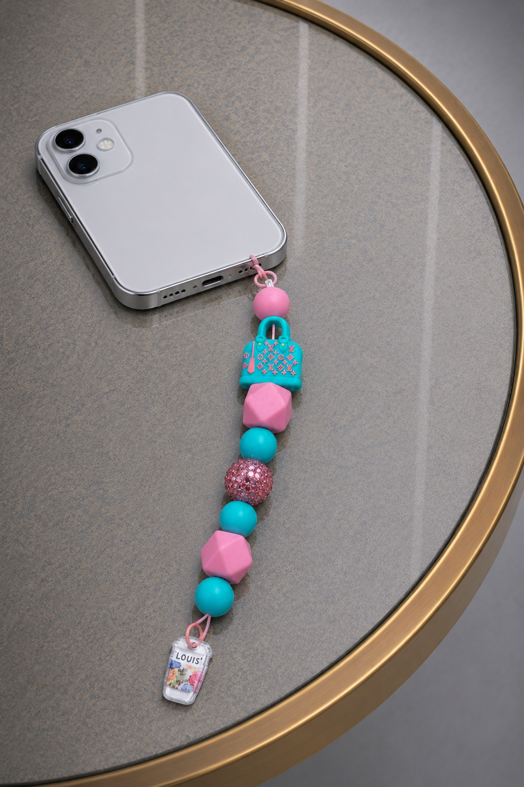 LV Turqouise Bag Telefoonhanger