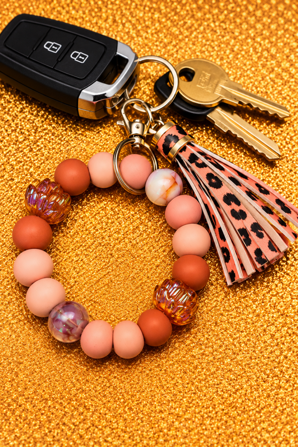 AUTUMN LEOPARD Mini Wristlet