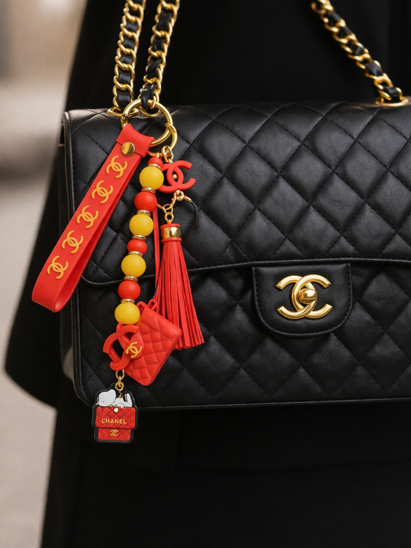 Red Chanel Tassenhanger