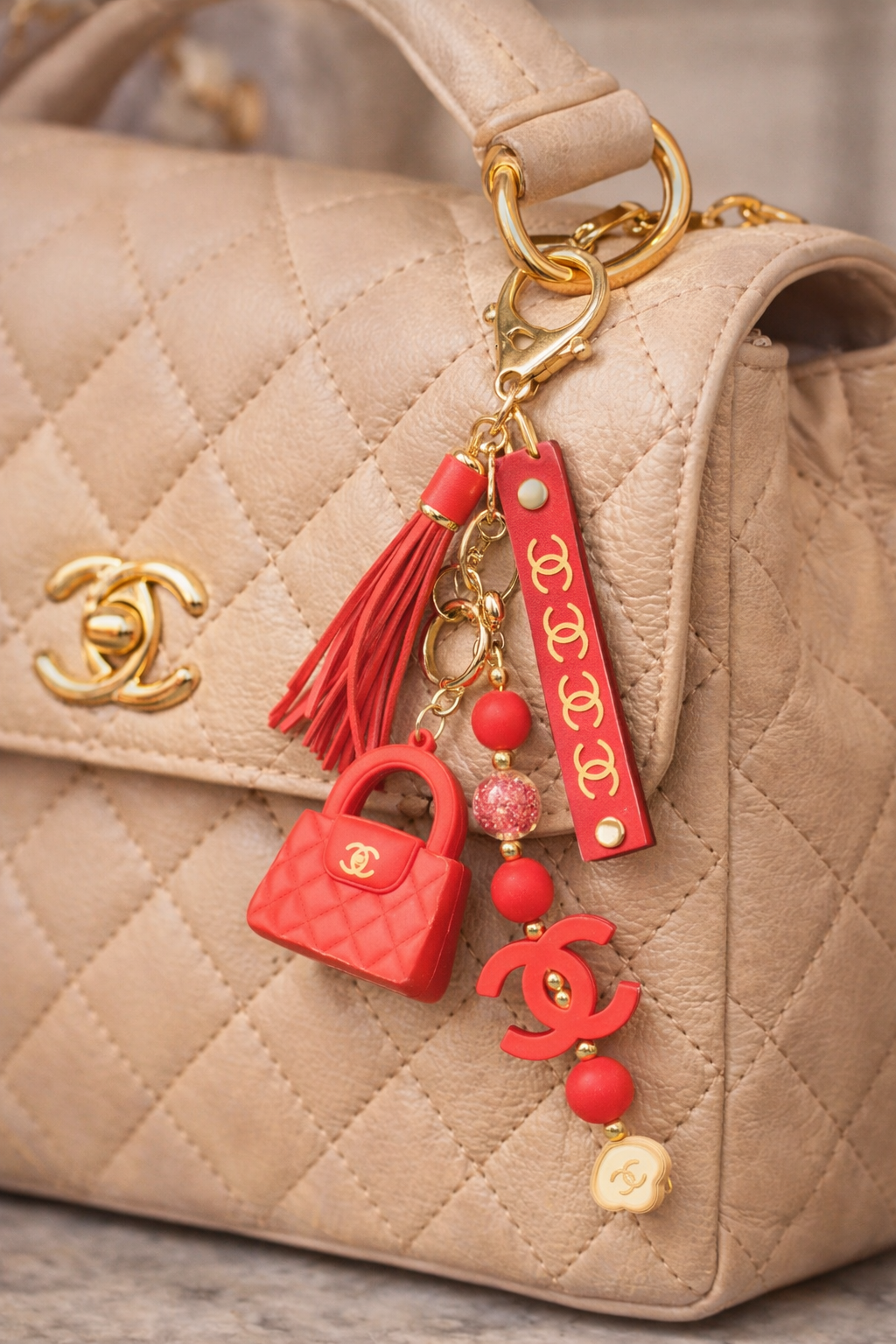Red CC Tassenhanger