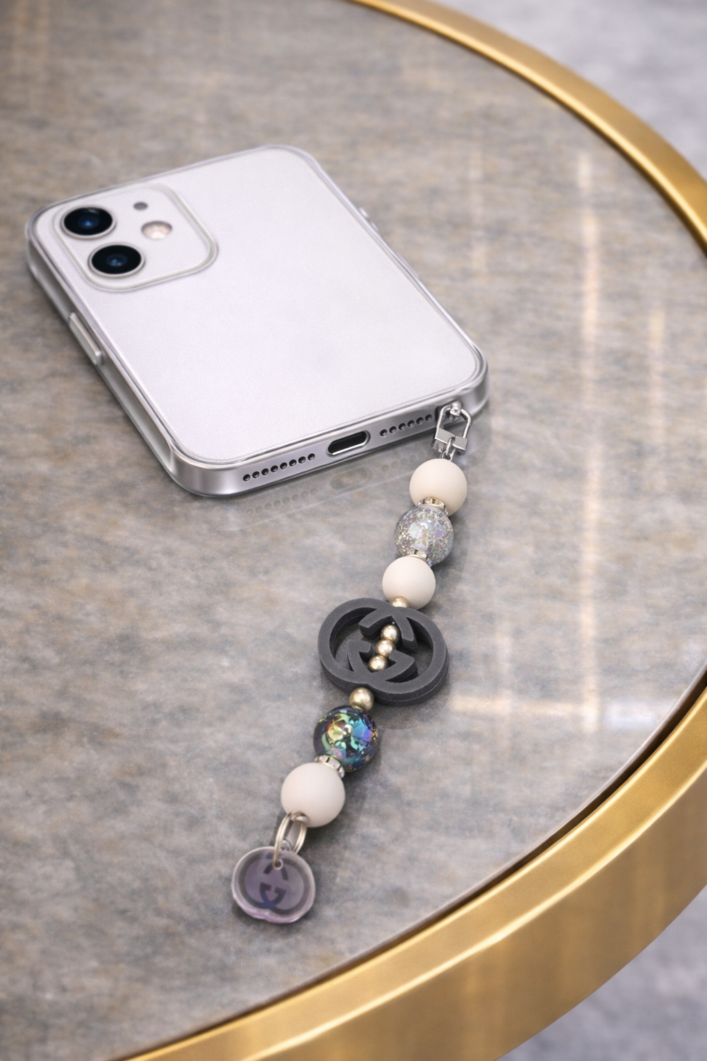 Black gucci telefoonhanger